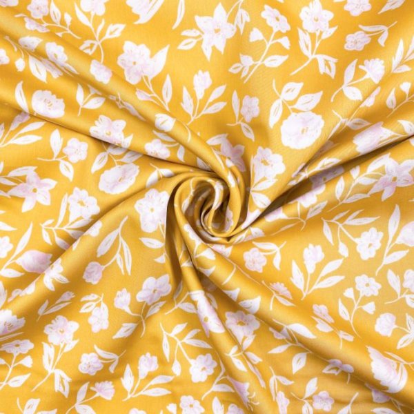 Bio Baumwoll Satin - Blossom - Wildflower - Cloud9 Fabrics